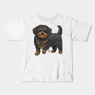 Dog - Maltipoo - Black and Tan Kids T-Shirt